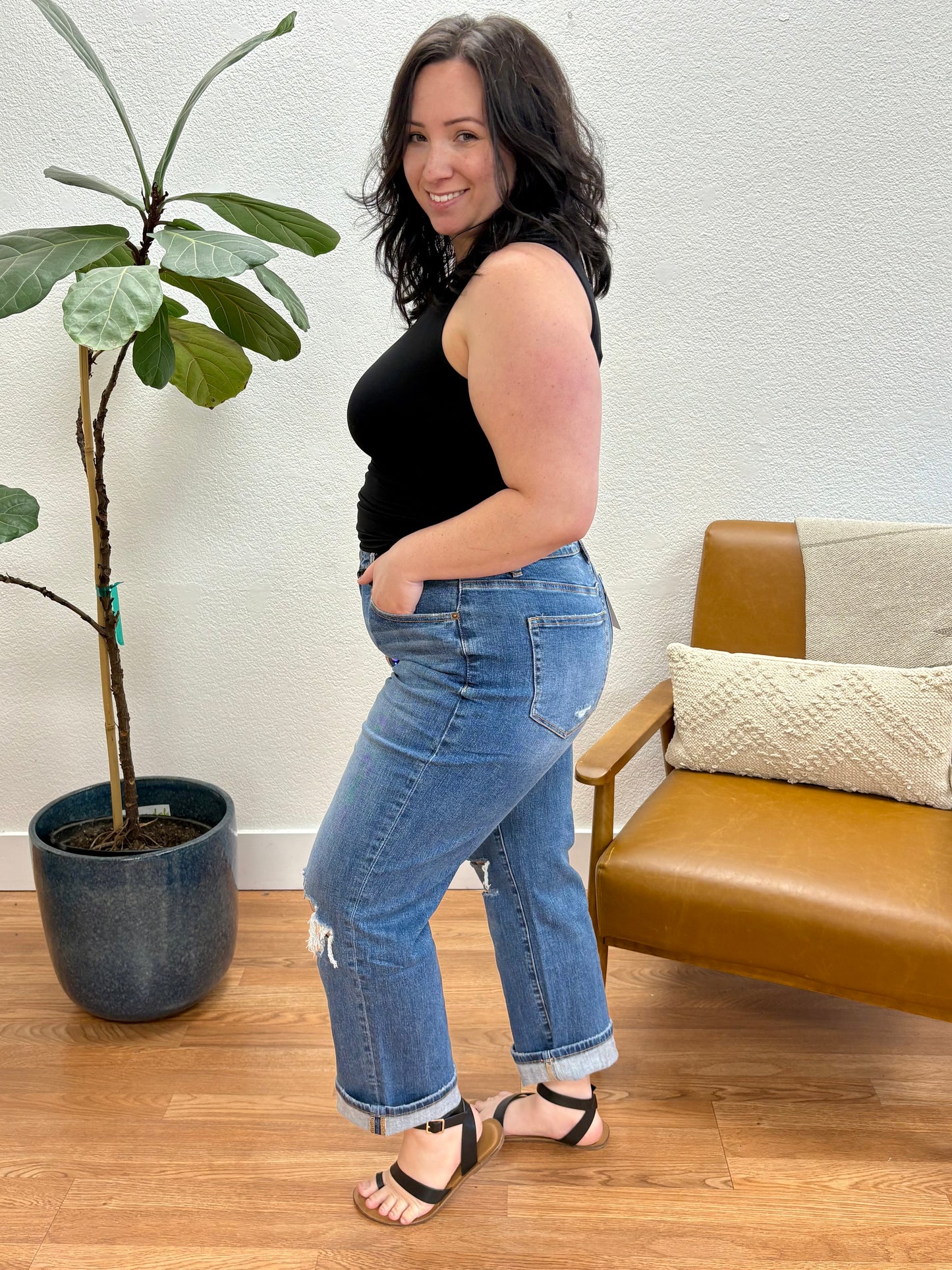 Aventurine High Rise Dad Jeans