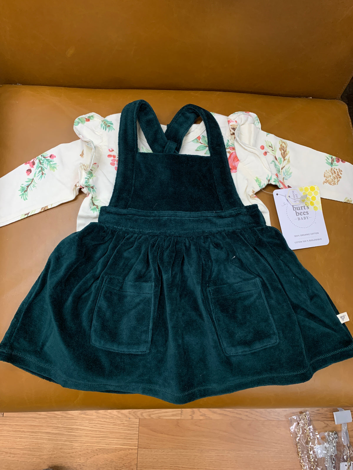 Winter Birds Baby Dress Set