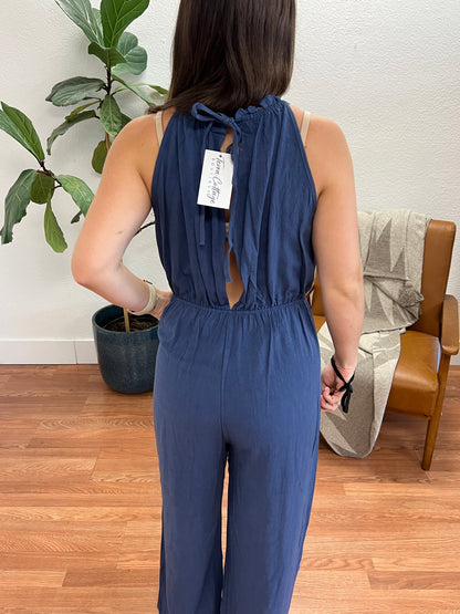 Navy Breeze Jumpsuit