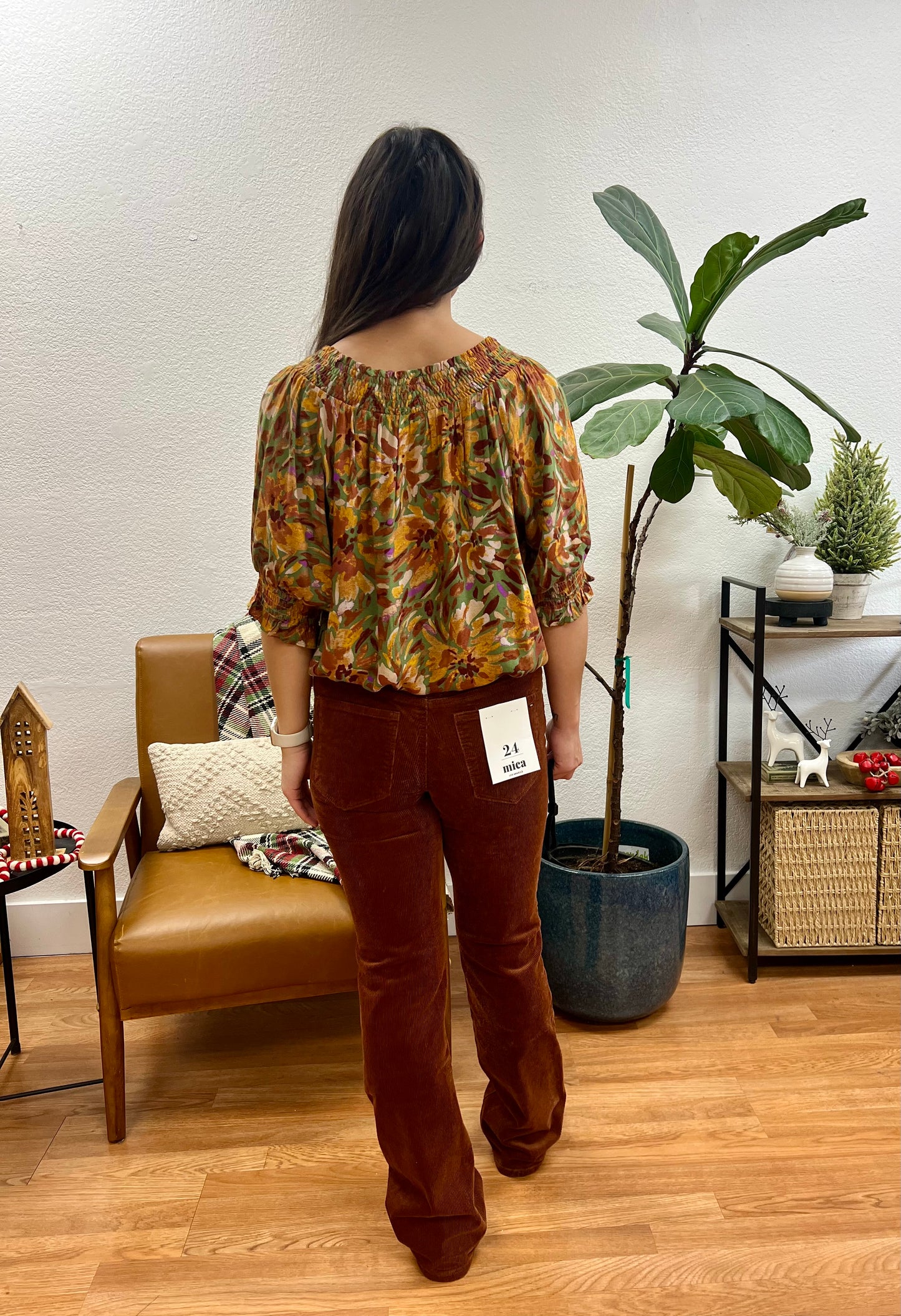 MICA Lupine Rust Bootcut Jeans