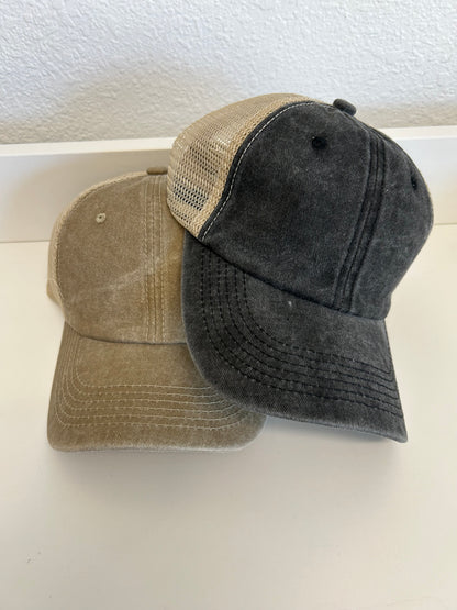 Vintage Washed Mesh Ball Cap