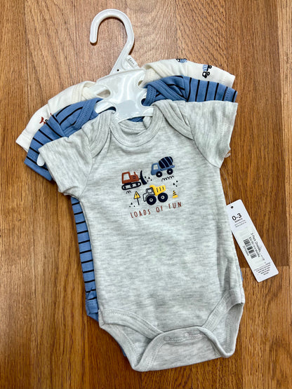 3 Pack Onesies-Cars