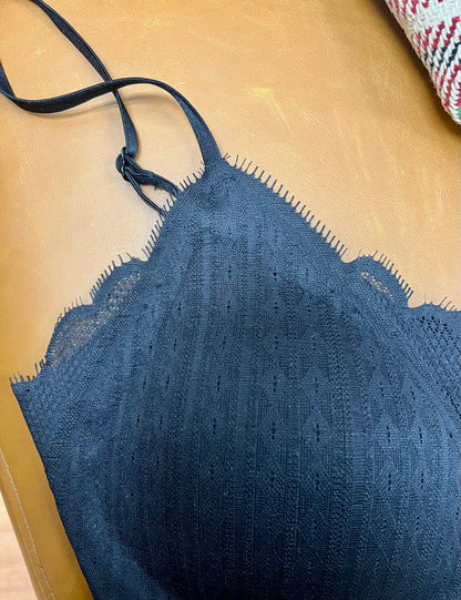Black Lace Soft Wireless Bralette