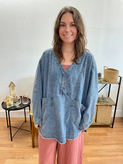 Pocket Denim Tunic