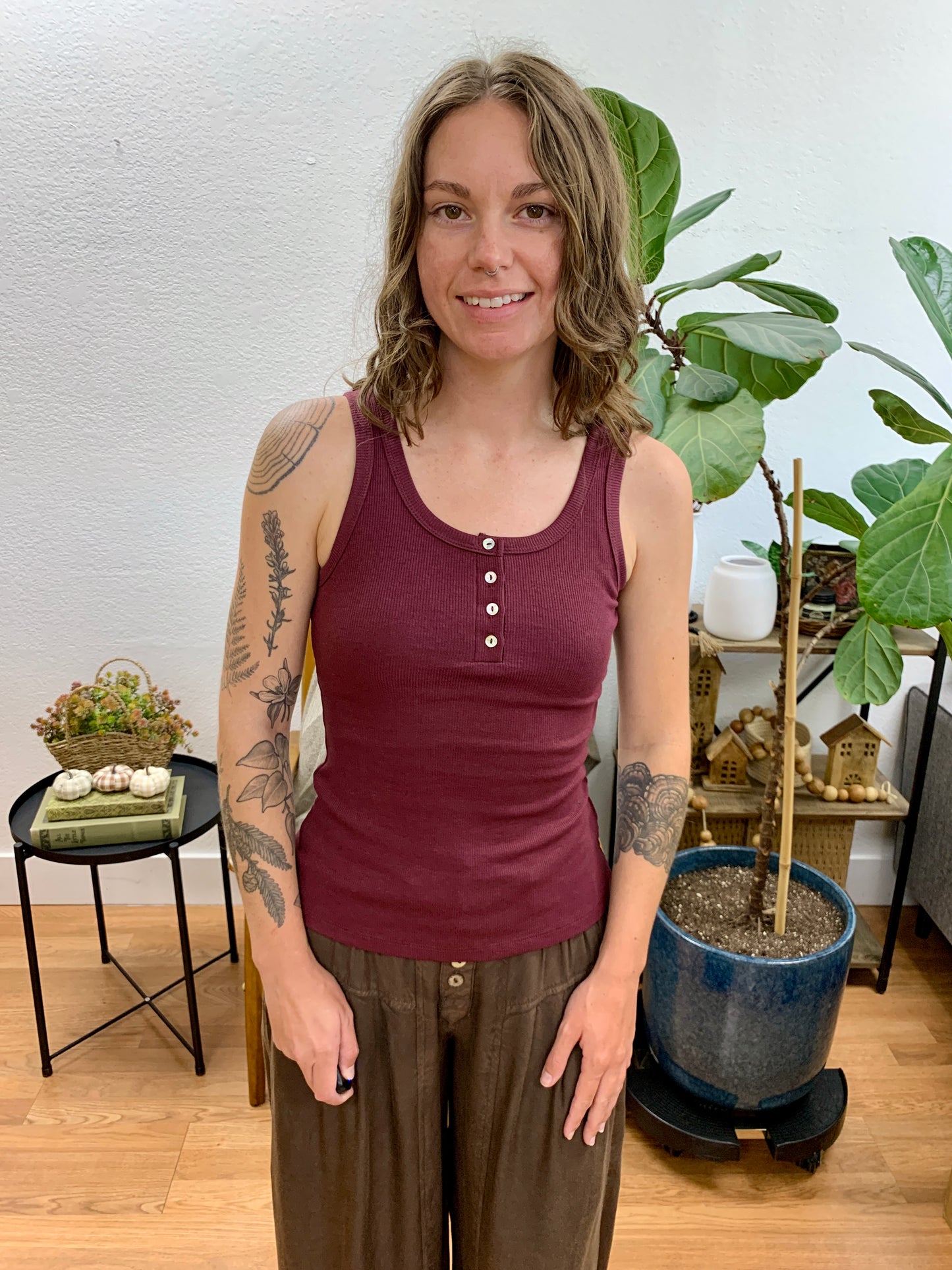 Wine Henley Tank