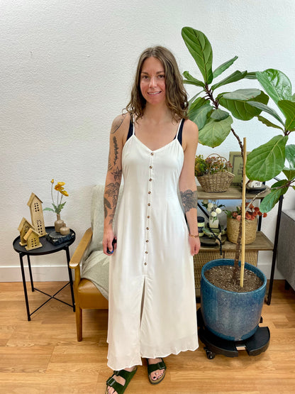 White Cami Midi Dress
