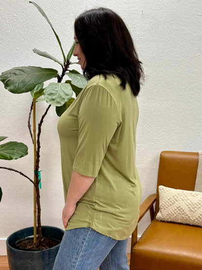 Olive Basic Soft Tee