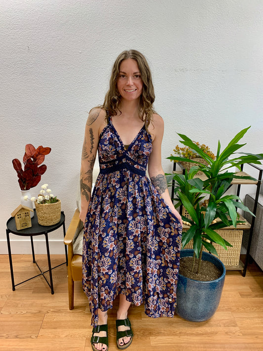 Midnight Hanky Hem Dress