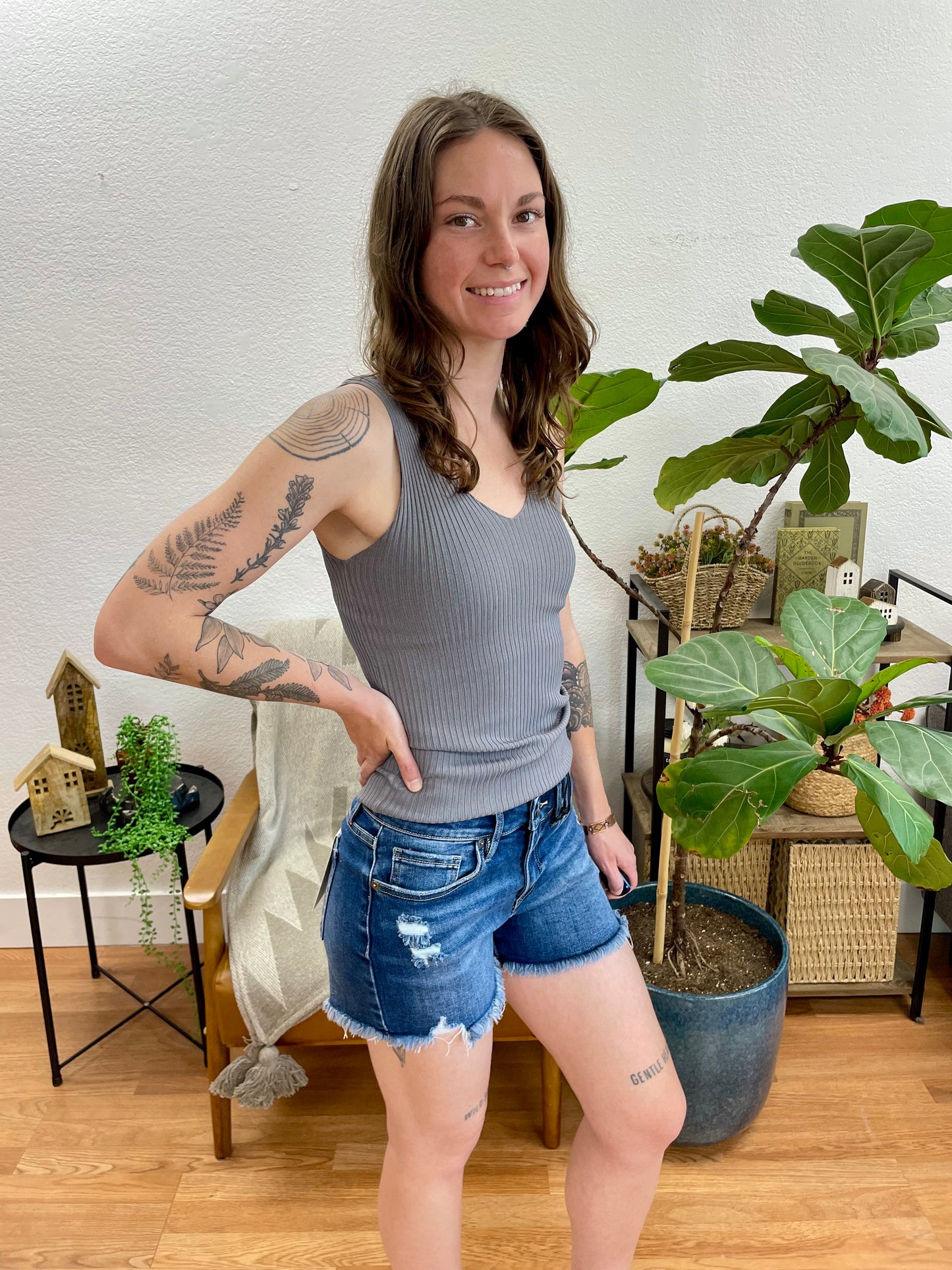 Mica Raw Hem Shorts