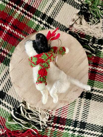 Wool Felt Dog Ornament