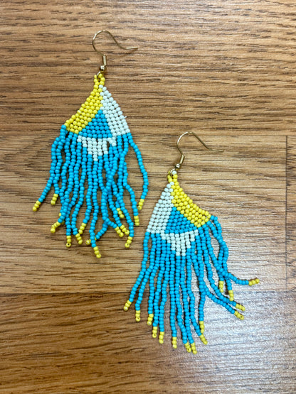 Beaded Mosaic Earrings