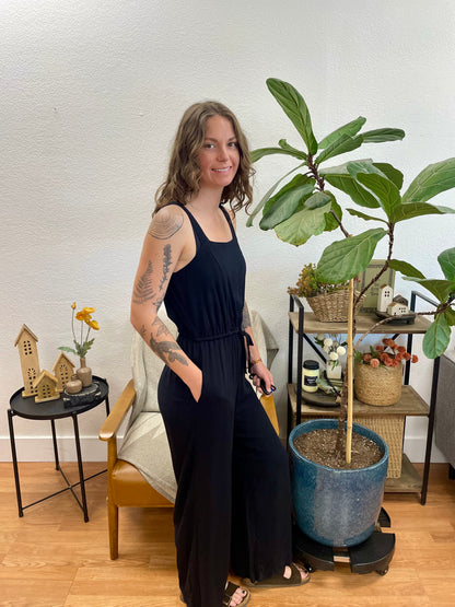 Flowy Black Jumpsuit