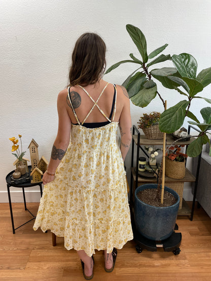 Yellow Floral Sundress