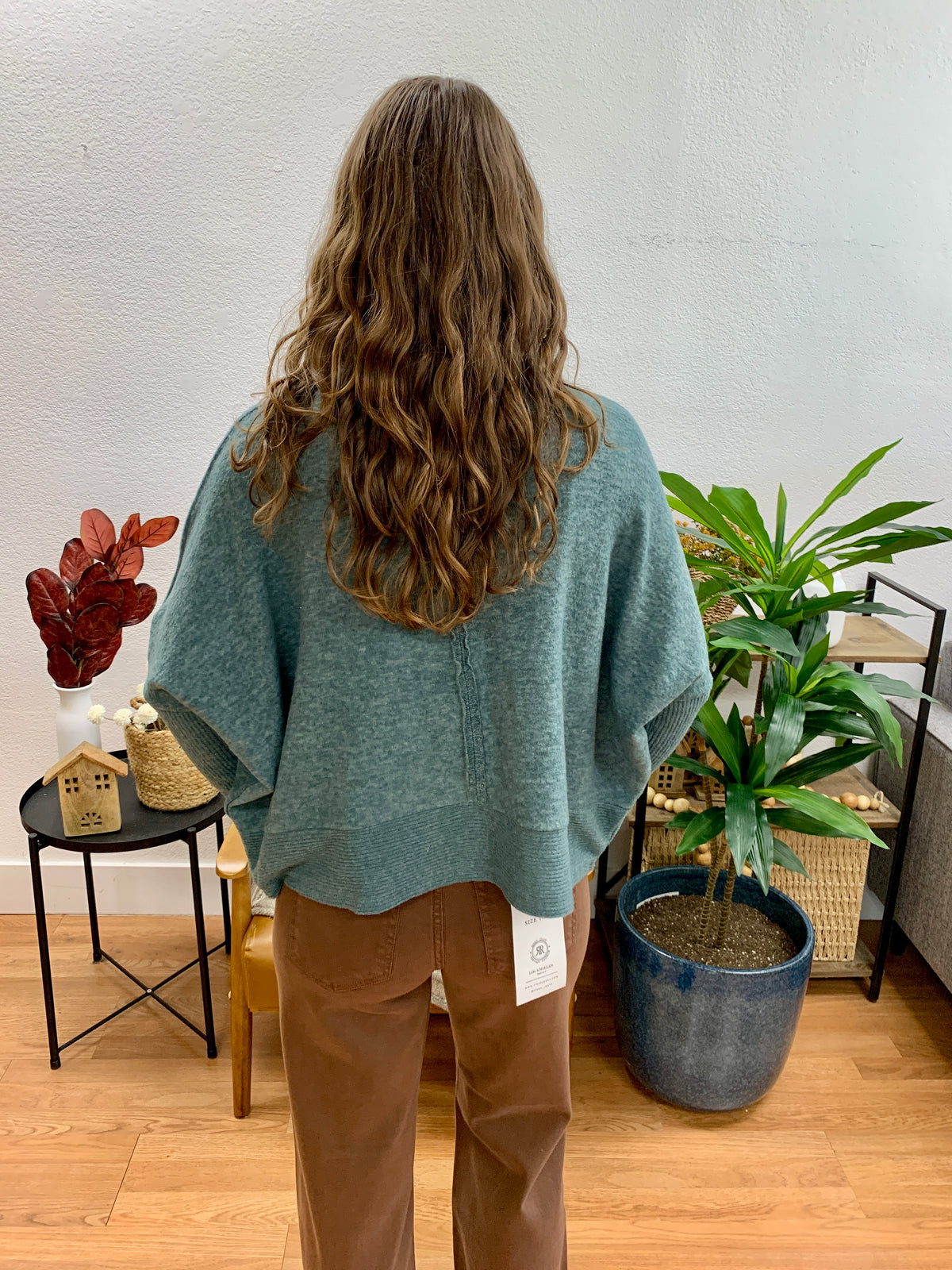 Jade Brushed Dolman Sweater