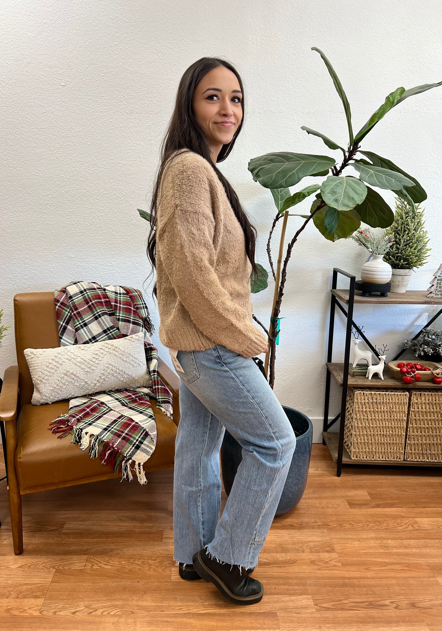 MICA Blue Lava Front Seam Straight Leg Jeans