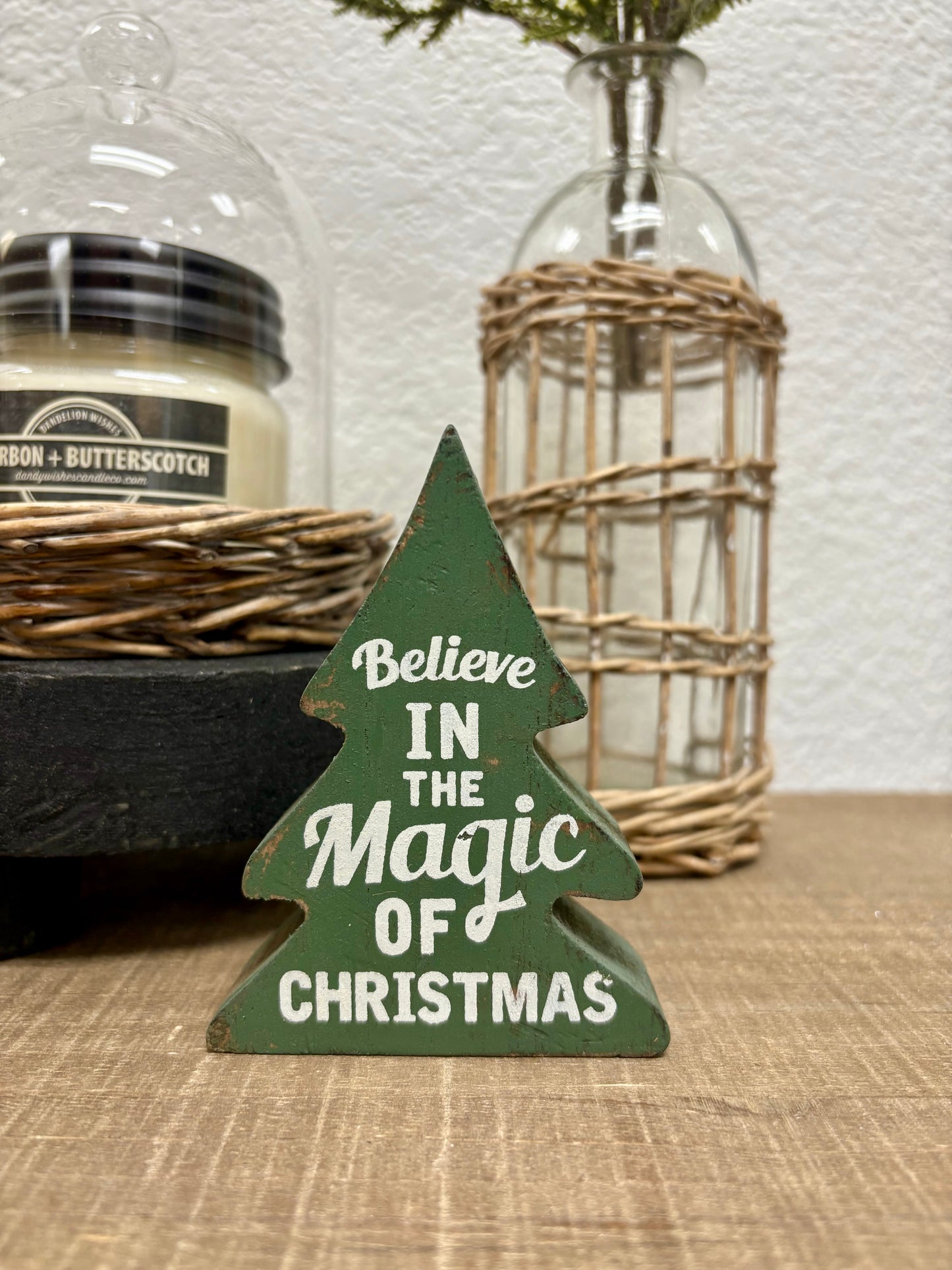 Christmas Carol Wooden Trees