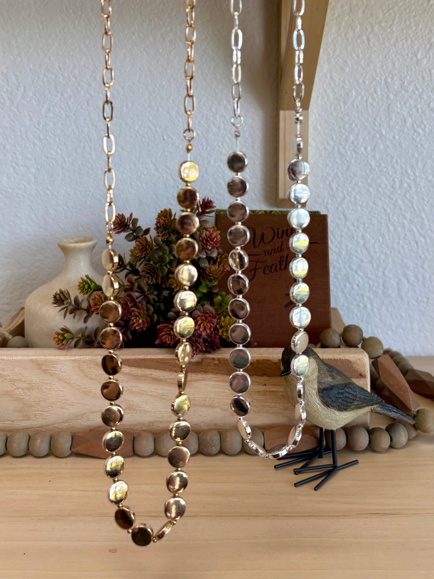 Long Disc Necklace