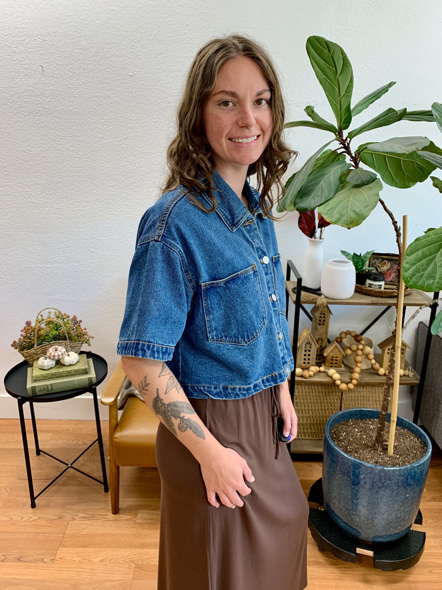 Short Sleeve Denim Jacket