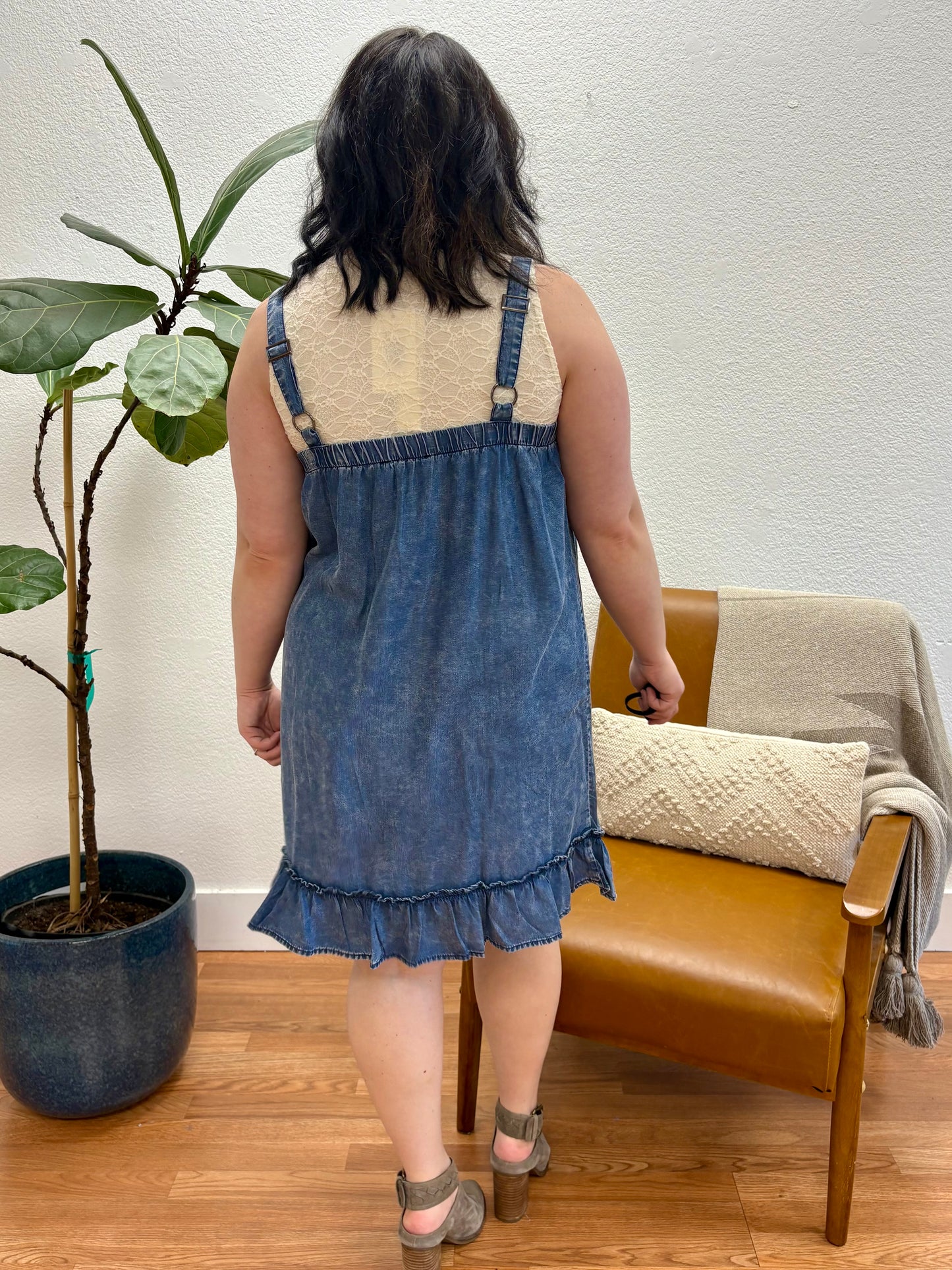 Dark Denim Button Down Dress