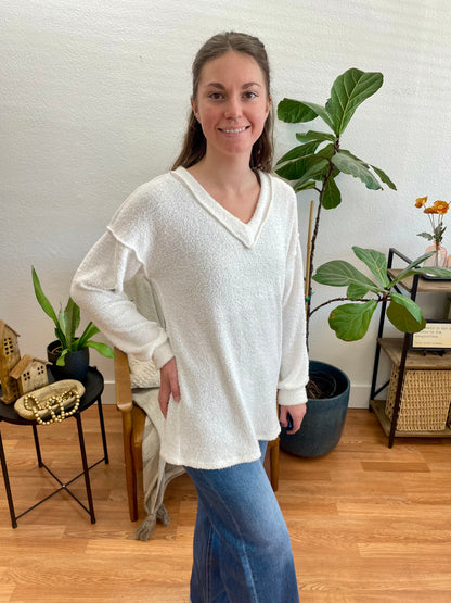 White Cozy Sweater