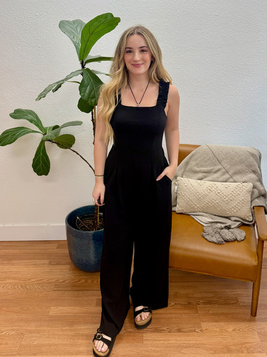 Black Airflow Jumpsuit