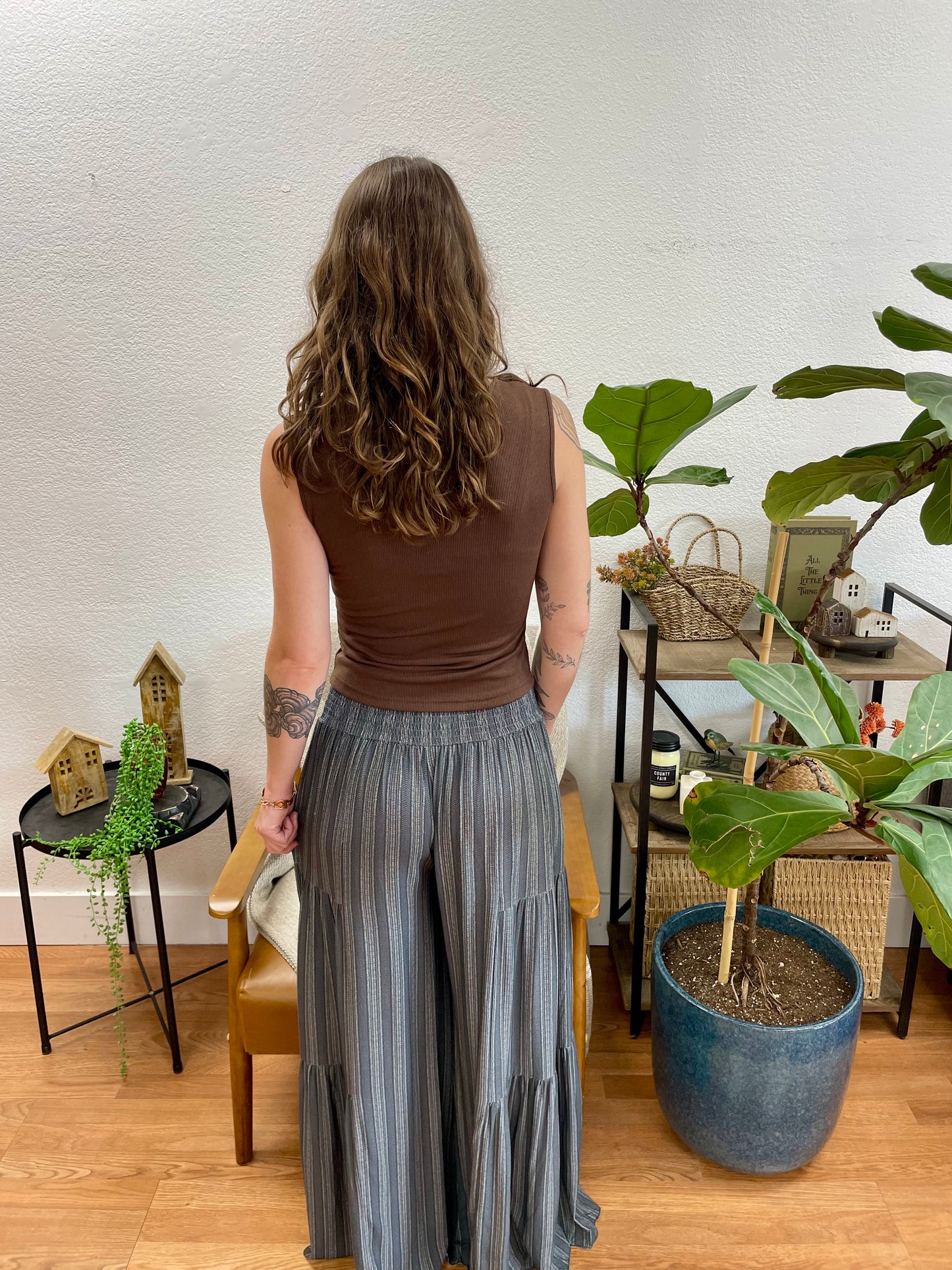 Stripe Tiered Pants