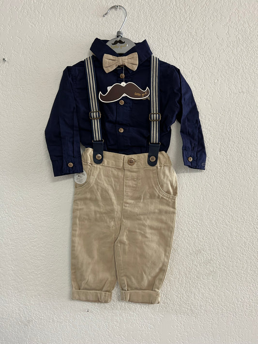 Boys Navy Bowtie Set