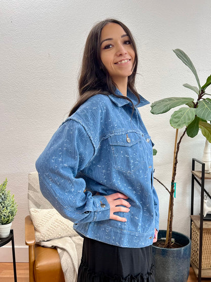 Textured Chambray Jacket