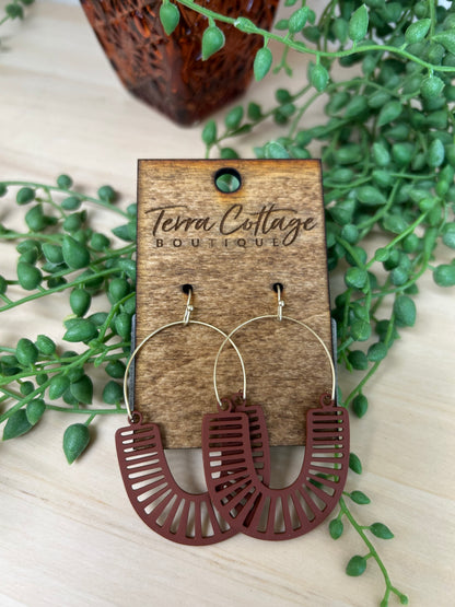 U Shape Drop Earrings