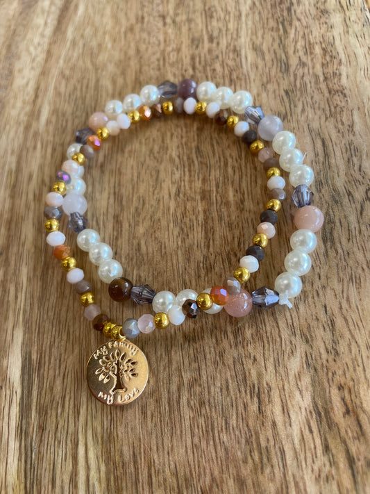 Handmade Family Charm Bracelet Set - Terra Cottage