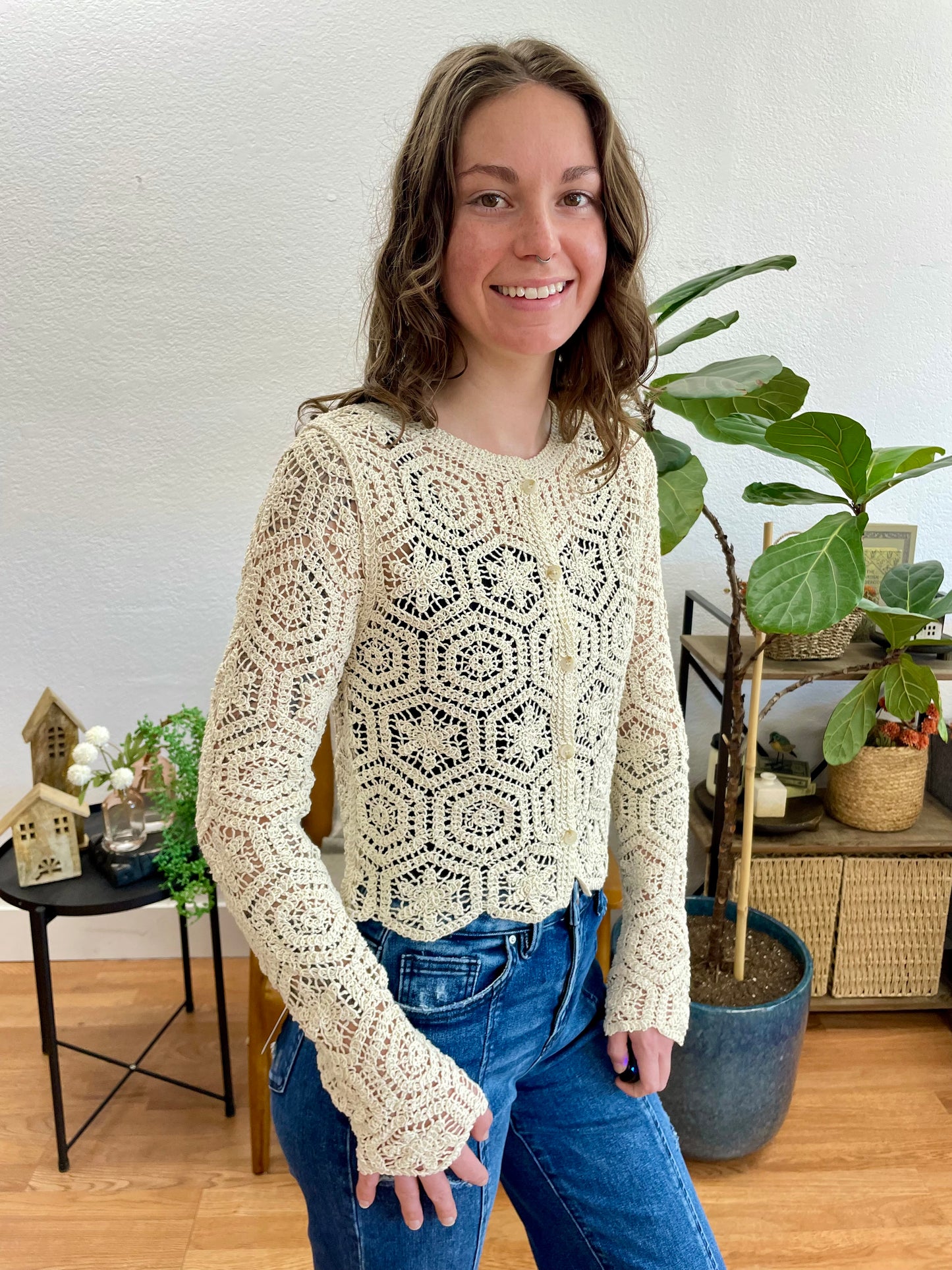 Geometric Crochet Sweater