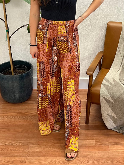 Ginger Boho Patchwork Pants