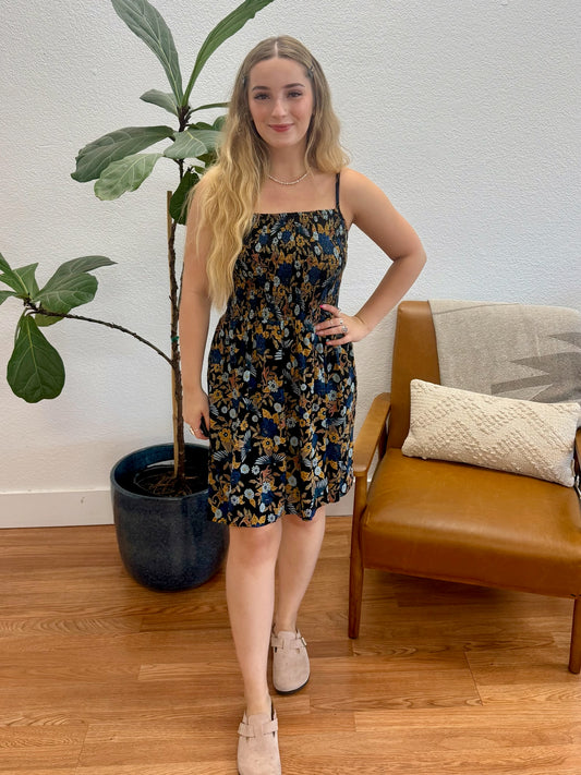Black Smock Circle Sundress
