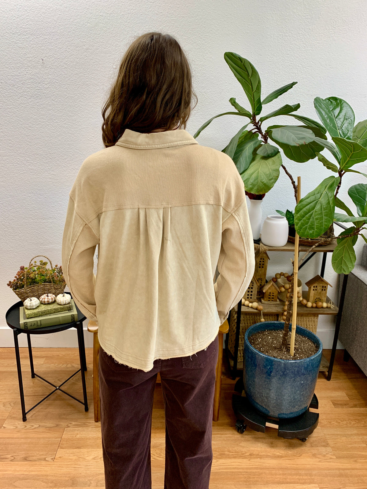 Oatmeal Washed Terry Jacket
