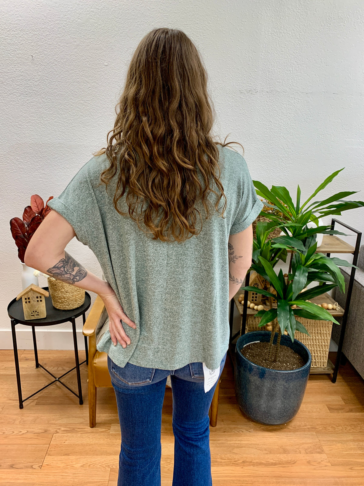 Jade Soft Melange Tee