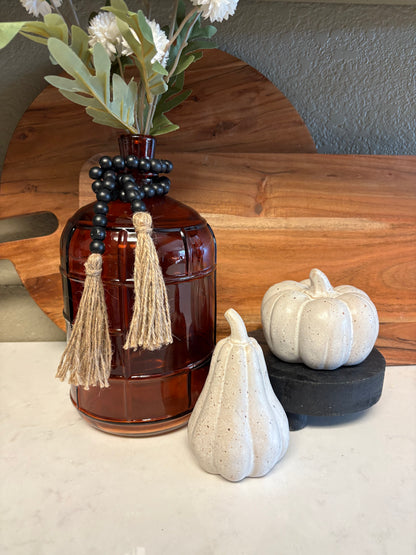 Neutral Stoneware Pumpkins