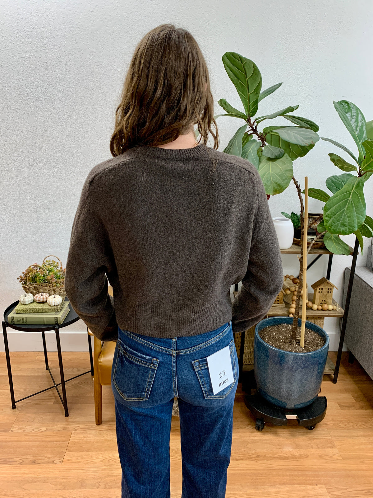 Brown Essential Cardigan