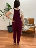 Plum Relaxed Jersey Jumpsuit
