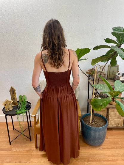 Brown Corset Dress
