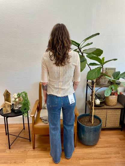 Mica Medium Wash Wide Leg Jeans