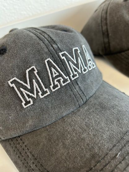 Grey Washed Mama/Mini Ball Caps
