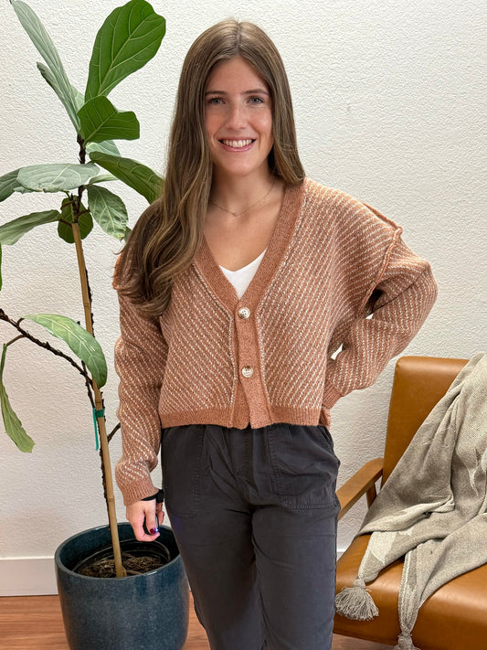 Mocha Button Up Cardigan