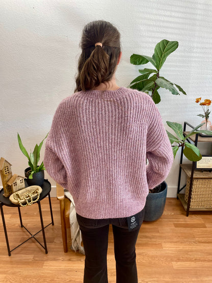 Lavender Cozy Plush Sweater