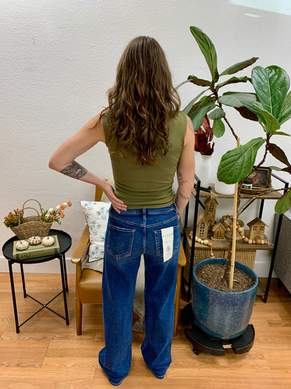 Risen Slouchy Wide Leg Jeans