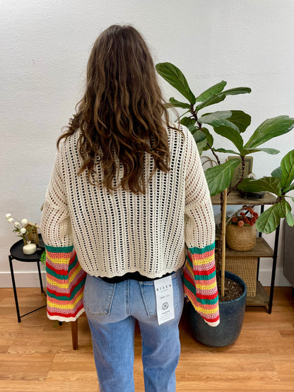 Bold Crochet Cardigan