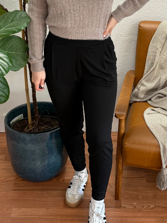 Black Stretch Cozy Pants