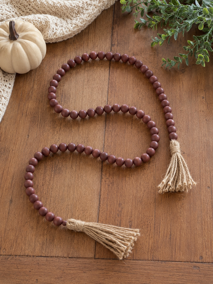 Chestnut 59” Bead Garland