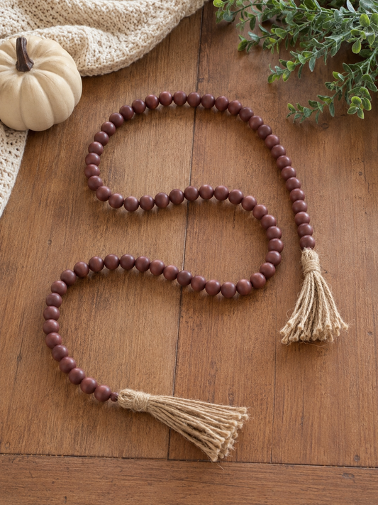 Chestnut 59” Bead Garland
