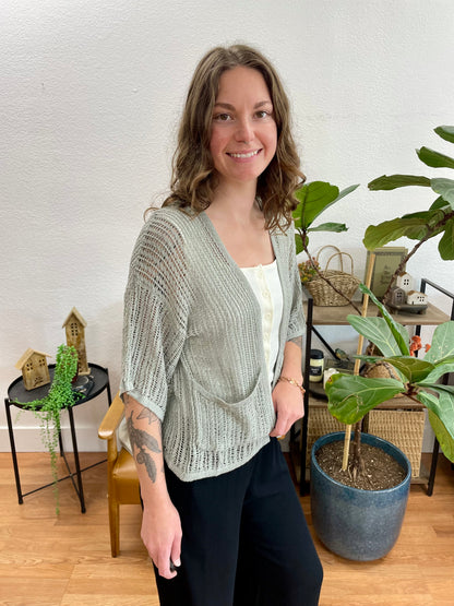 Olive Summer Cardigan