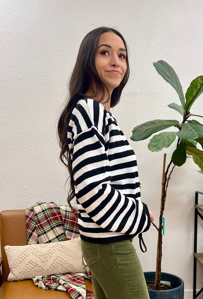 Soft Stripe Crewneck Pullover